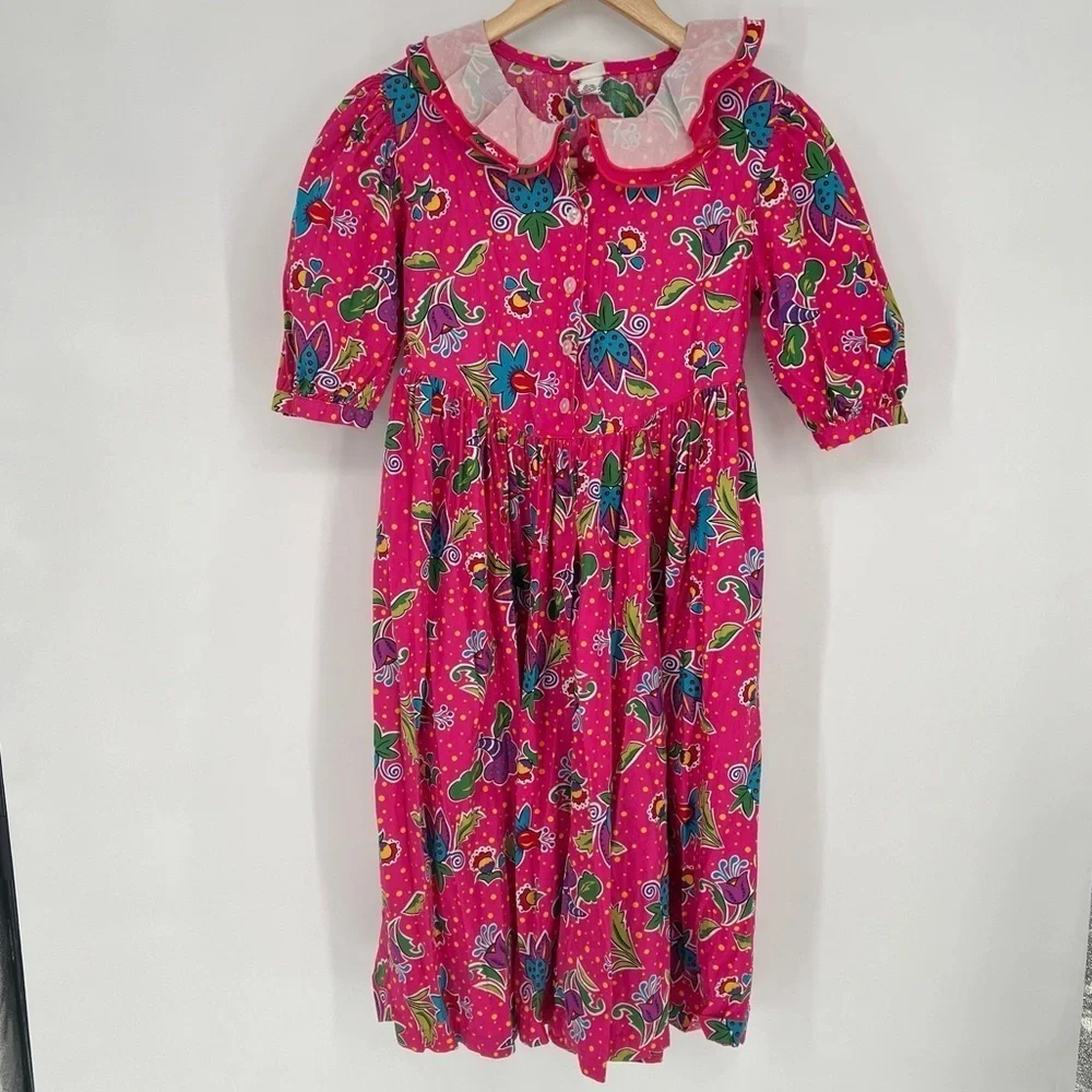 Hanna Andersson Beautiful‎ Peter Pan Collar Encanto Look Dress